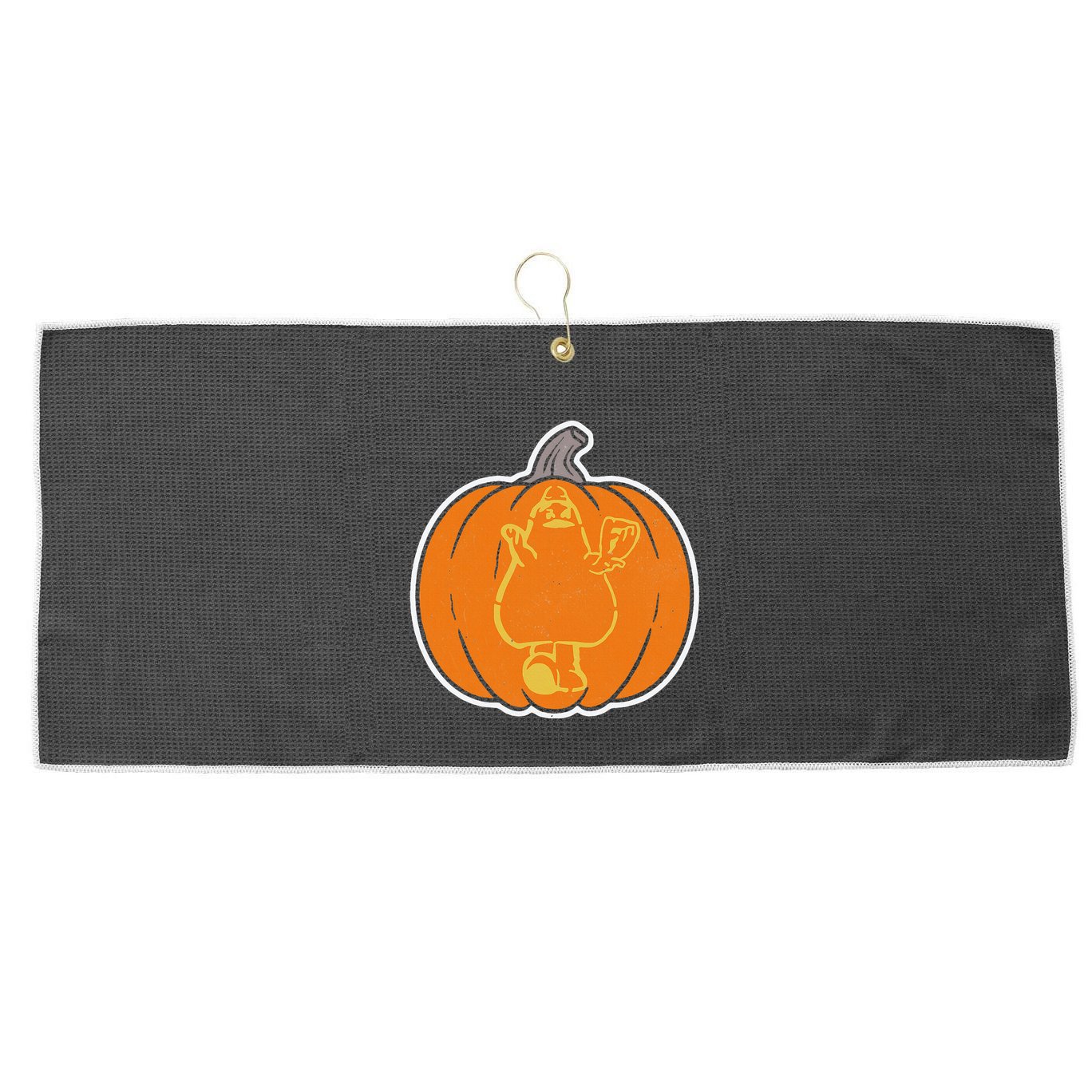 Playoff Pumpkin New York Large Microfiber Waffle Golf Towel