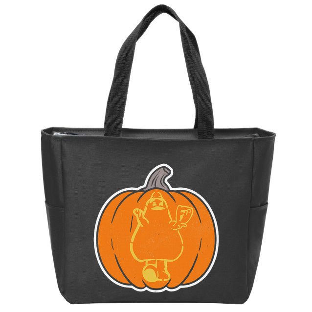 Playoff Pumpkin New York Zip Tote Bag