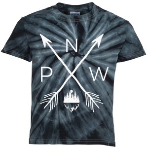 Pnw Pacific Northwest Cool Pnw Kids Tie-Dye T-Shirt