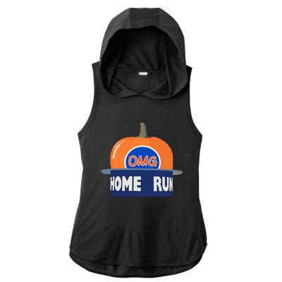 Playoff Pumpkin New York Omg Ladies PosiCharge Tri-Blend Wicking Draft Hoodie Tank