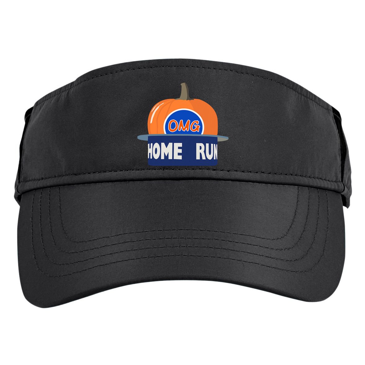 Playoff Pumpkin New York Omg Adult Drive Performance Visor