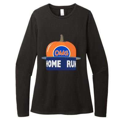 Playoff Pumpkin New York Omg Womens CVC Long Sleeve Shirt