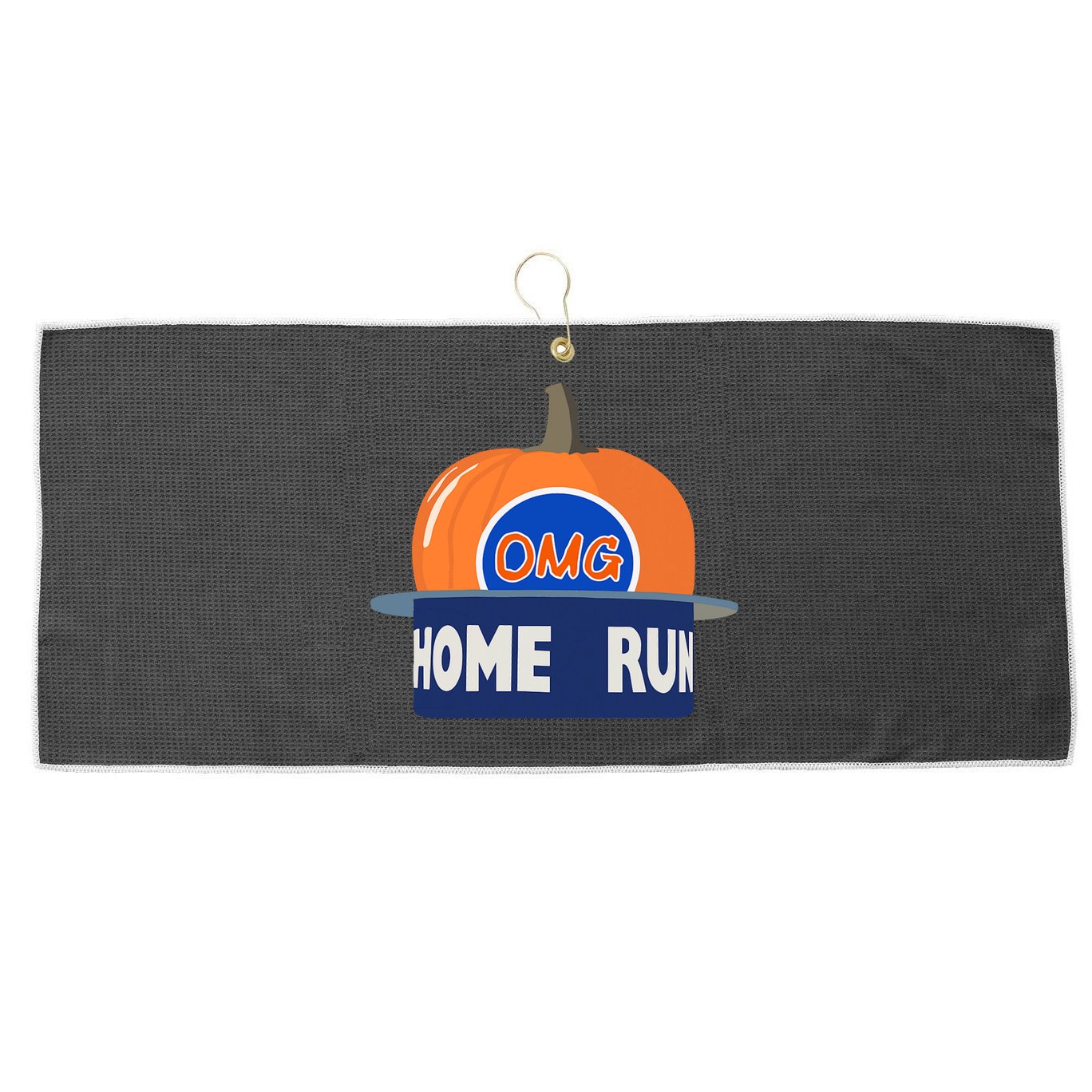 Playoff Pumpkin New York Omg Large Microfiber Waffle Golf Towel