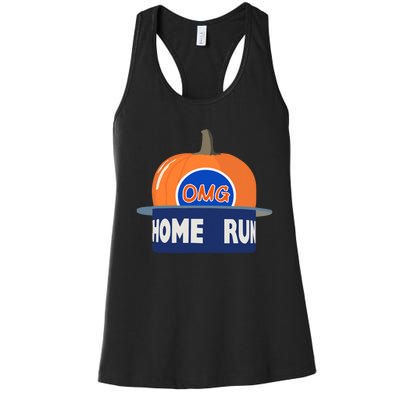 Playoff Pumpkin New York Omg Women's Racerback Tank