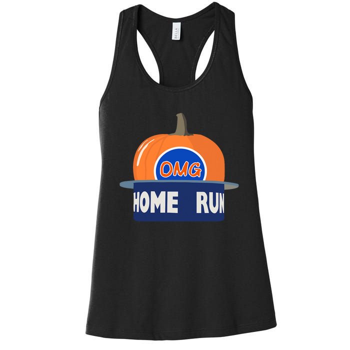 Playoff Pumpkin New York Omg Women's Racerback Tank