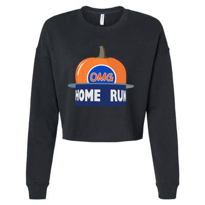 Playoff Pumpkin New York Omg Cropped Pullover Crew