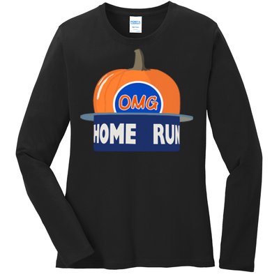 Playoff Pumpkin New York Omg Ladies Long Sleeve Shirt