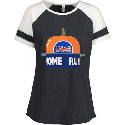 Playoff Pumpkin New York Omg Enza Ladies Jersey Colorblock Tee