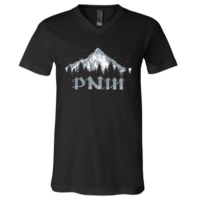 Pnw Pacific North West V-Neck T-Shirt