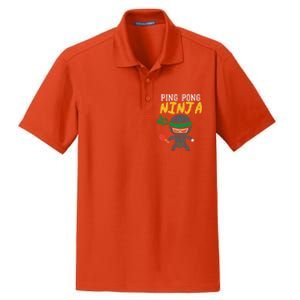 Ping Pong Ninja Table Tennis Gift Dry Zone Grid Polo