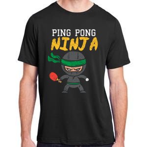 Ping Pong Ninja Table Tennis Gift Adult ChromaSoft Performance T-Shirt