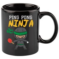Ping Pong Ninja Table Tennis Gift 11oz C Handle Ceramic Mug