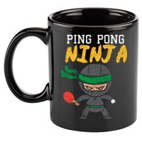 Ping Pong Ninja Table Tennis Gift 11oz C Handle Ceramic Mug