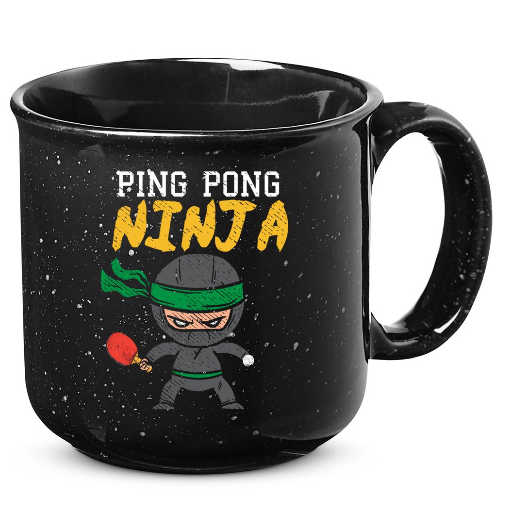 Ping Pong Ninja Table Tennis Gift 15oz Campfire Ceramic Mug