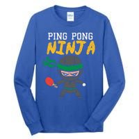 Ping Pong Ninja Table Tennis Gift Tall Long Sleeve T-Shirt