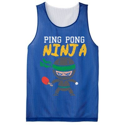 Ping Pong Ninja Table Tennis Gift Mesh Reversible Basketball Jersey Tank