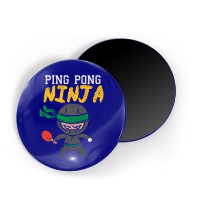 Ping Pong Ninja Table Tennis Gift Magnet