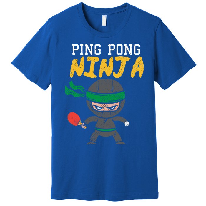 Ping Pong Ninja Table Tennis Gift Premium T-Shirt