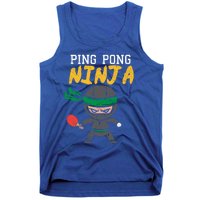 Ping Pong Ninja Table Tennis Gift Tank Top