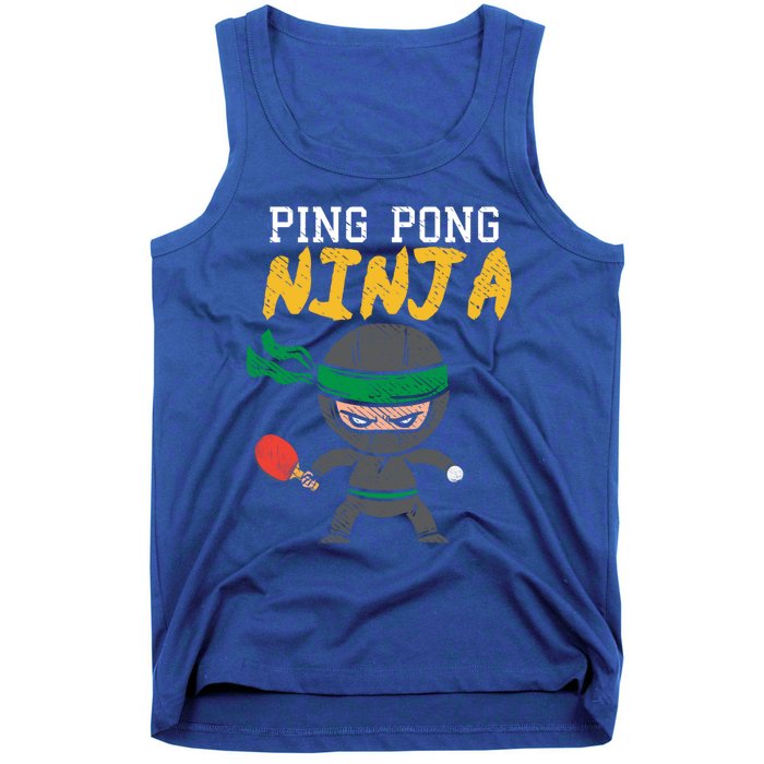 Ping Pong Ninja Table Tennis Gift Tank Top