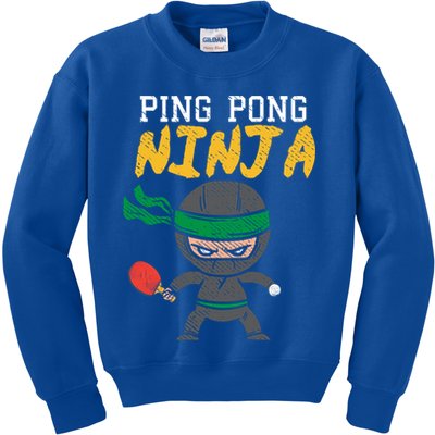 Ping Pong Ninja Table Tennis Gift Kids Sweatshirt