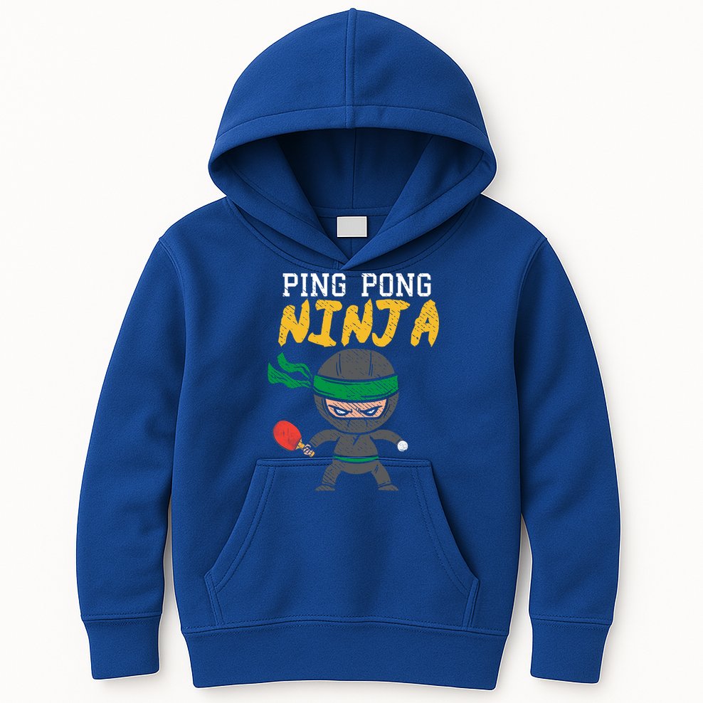 Ping Pong Ninja Table Tennis Gift Kids Hoodie