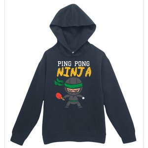 Ping Pong Ninja Table Tennis Gift Urban Pullover Hoodie