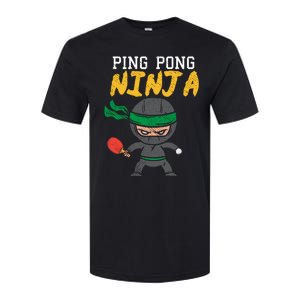 Ping Pong Ninja Table Tennis Gift Softstyle CVC T-Shirt