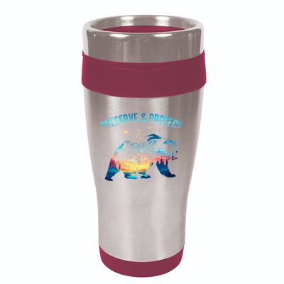 Preserve & Protect National Park Nature Forest Bear Wildlife 16oz Travel Tumbler