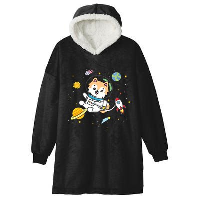 Pomeranian Hooded Wearable Blanket