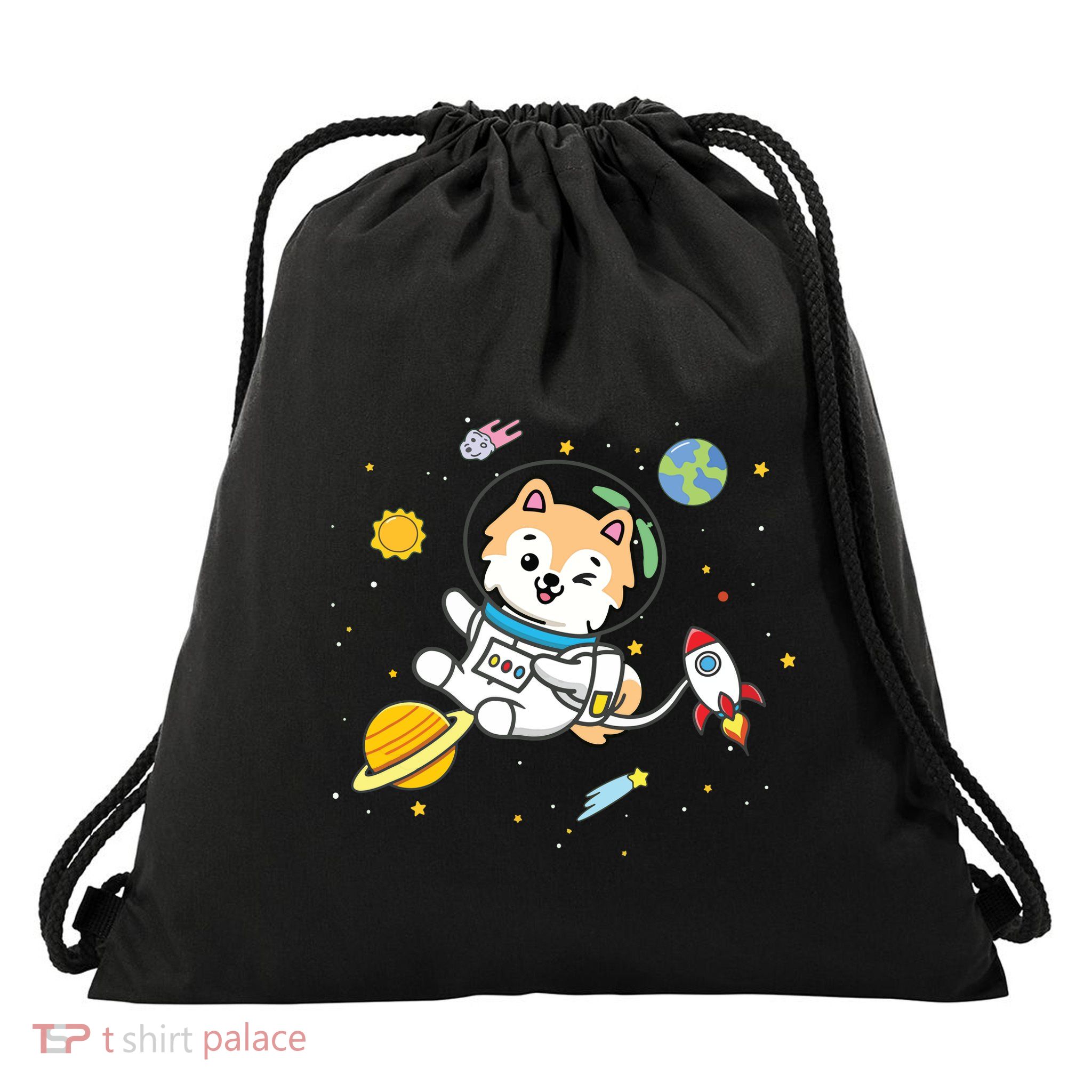 Pomeranian Drawstring Bag