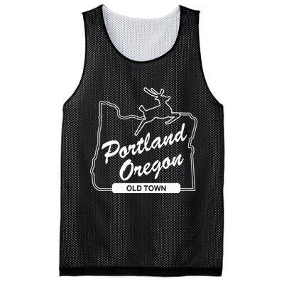 Pdx Portland Oregon Sign Old Town Portland Oregon Mesh Reversible Basketball Jersey Tank