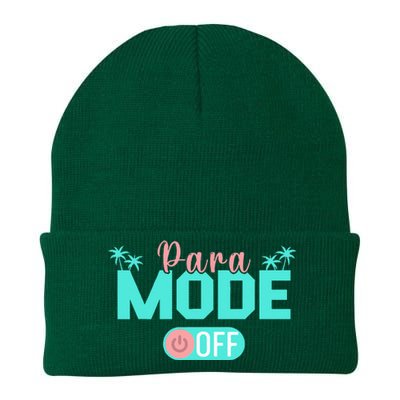 Paraprofessional Para Off Duty Sunglasses Para Mode Off Knit Cap Winter Beanie