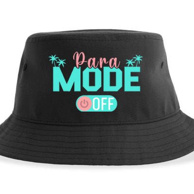 Paraprofessional Para Off Duty Sunglasses Para Mode Off Sustainable Bucket Hat