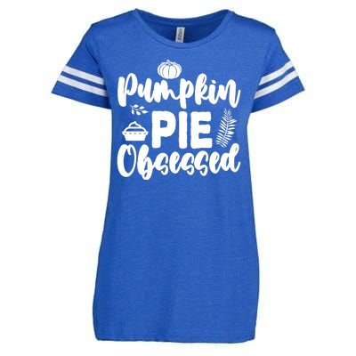 Pumpkin Pie Obsessed Enza Ladies Jersey Football T-Shirt