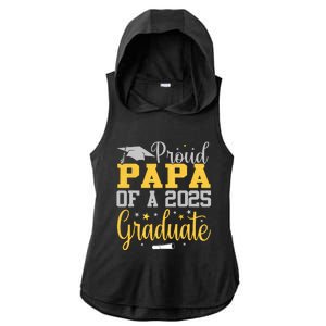 Proud Papa Of A 2025 Graduate Class Senior Graduation Ladies PosiCharge Tri-Blend Wicking Draft Hoodie Tank