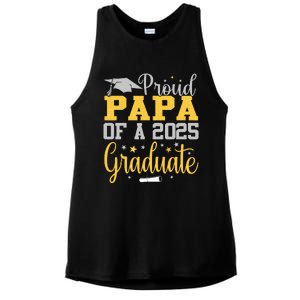 Proud Papa Of A 2025 Graduate Class Senior Graduation Ladies PosiCharge Tri-Blend Wicking Tank