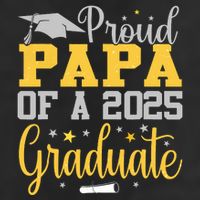 Proud Papa Of A 2025 Graduate Class Senior Graduation Adult Drive Performance Visor