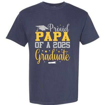 Proud Papa Of A 2025 Graduate Class Senior Graduation Garment-Dyed Heavyweight T-Shirt