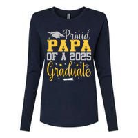 Proud Papa Of A 2025 Graduate Class Senior Graduation Womens Cotton Relaxed Long Sleeve T-Shirt