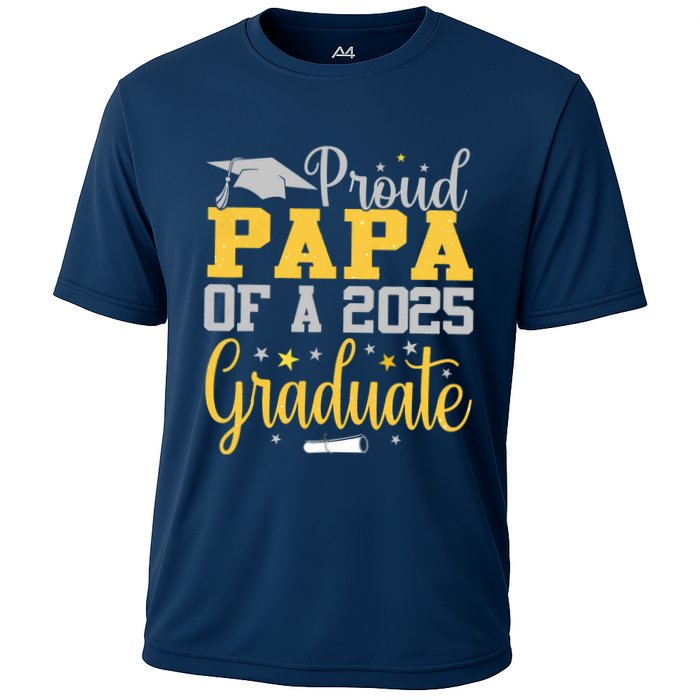 Proud Papa Of A 2025 Graduate Class Senior Graduation Cooling Performance Crew T-Shirt