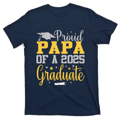 Proud Papa Of A 2025 Graduate Class Senior Graduation T-Shirt