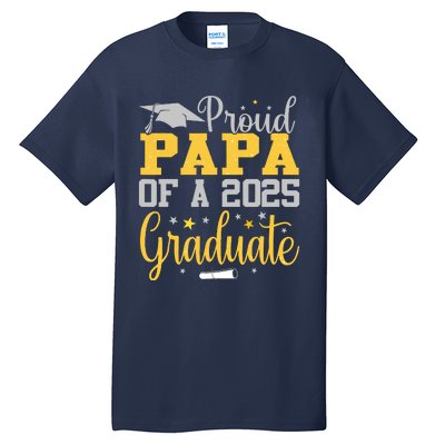 Proud Papa Of A 2025 Graduate Class Senior Graduation Tall T-Shirt