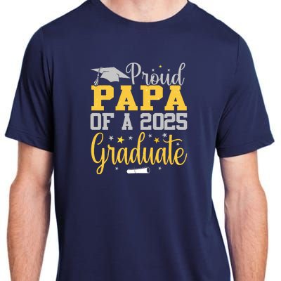 Proud Papa Of A 2025 Graduate Class Senior Graduation Adult ChromaSoft Performance T-Shirt