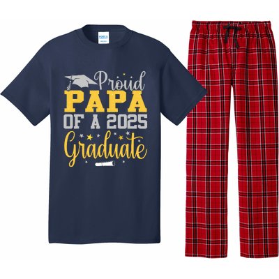 Proud Papa Of A 2025 Graduate Class Senior Graduation Pajama Set