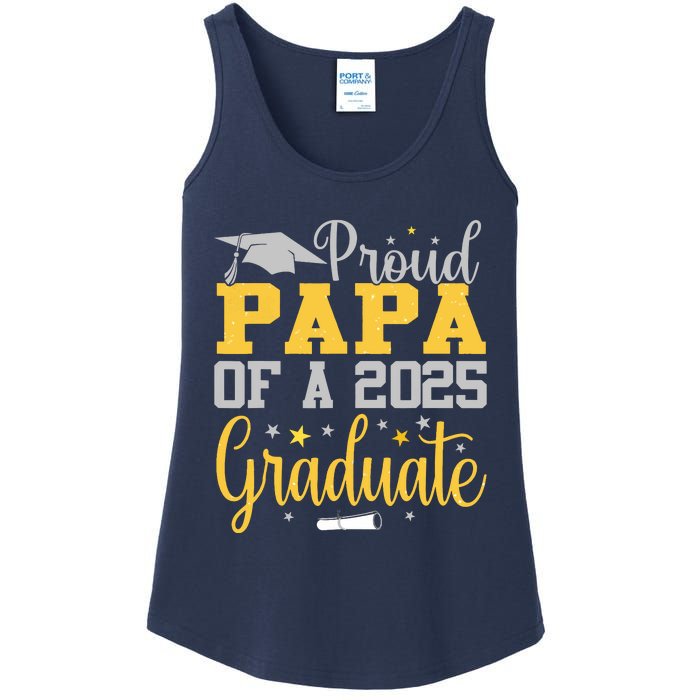 Proud Papa Of A 2025 Graduate Class Senior Graduation Ladies Essential Tank