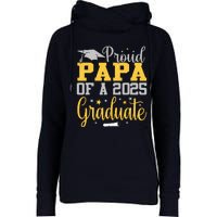 Proud Papa Of A 2025 Graduate Class Senior Graduation Womens Funnel Neck Pullover Hood