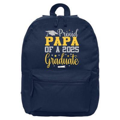 Proud Papa Of A 2025 Graduate Class Senior Graduation 16 in Basic Backpack