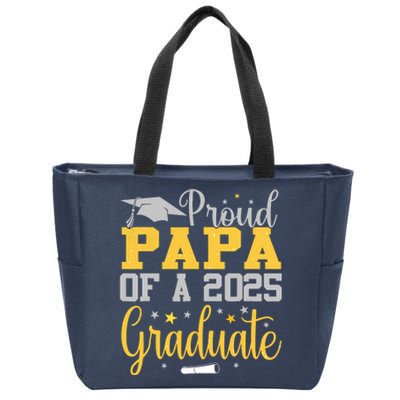 Proud Papa Of A 2025 Graduate Class Senior Graduation Zip Tote Bag