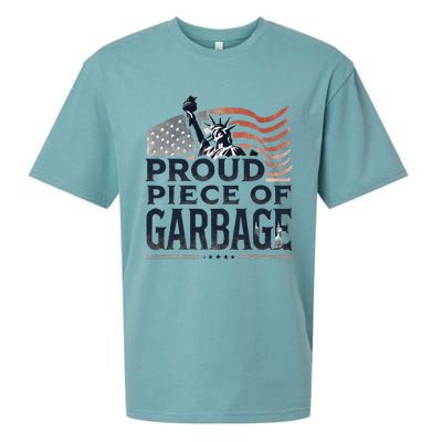 Proud Piece Of Garbage Garbage For Trump Sueded Cloud Jersey T-Shirt